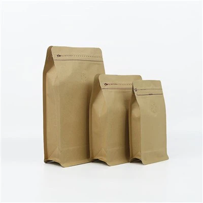Kantong Kopi Biodegradable Kertas Kraft Ziplock